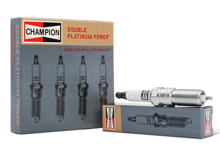 Vista-del paquete de-bujía-doble-platinum-de Champion